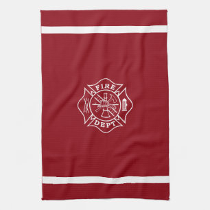 Linge De Cuisine Pompier Maltese Cross Kitchen Towel 16" x 24"