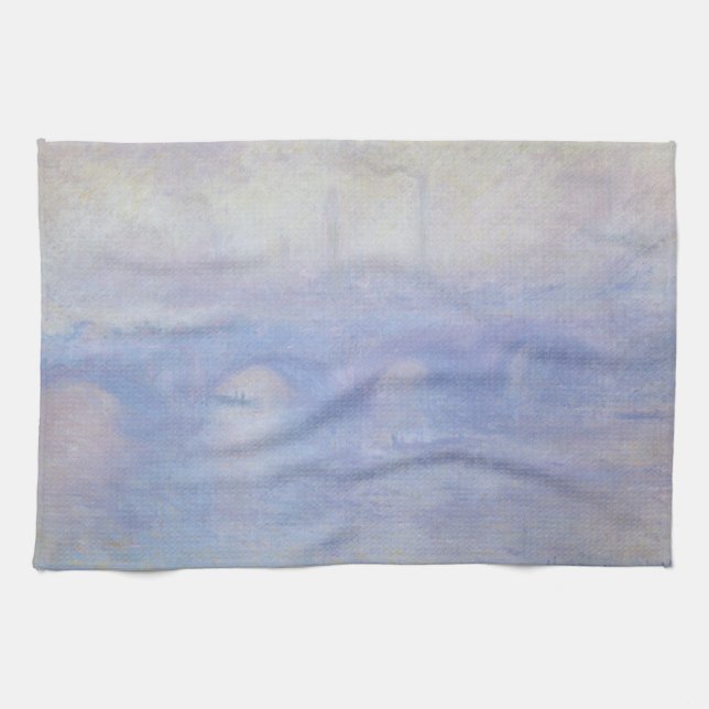 Linge De Cuisine Pont Waterloo, effet Mist par Claude Monet (Horizontal)