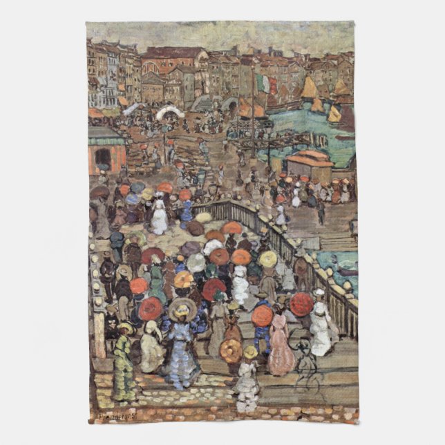 Linge De Cuisine Ponte Della Paglia, Venise par Maurice Prendergast (Vertical)