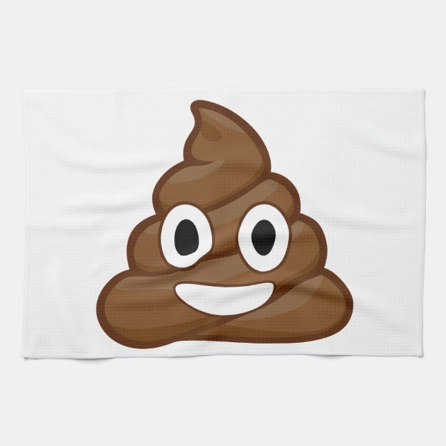 Linge De Cuisine poop emoji (Horizontal)