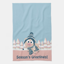 Linge De Cuisine Porc de Bonnes Fêtes