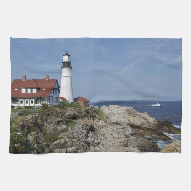 Linge De Cuisine Portland Head Light, Cape Elizabeth, Maine, (Horizontal)