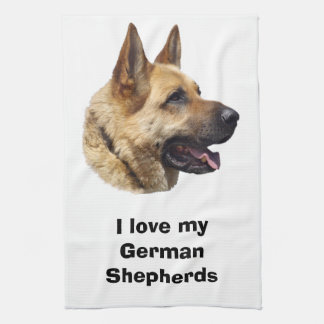 Linge De Cuisine Portrait de chien berger allemand alsacien