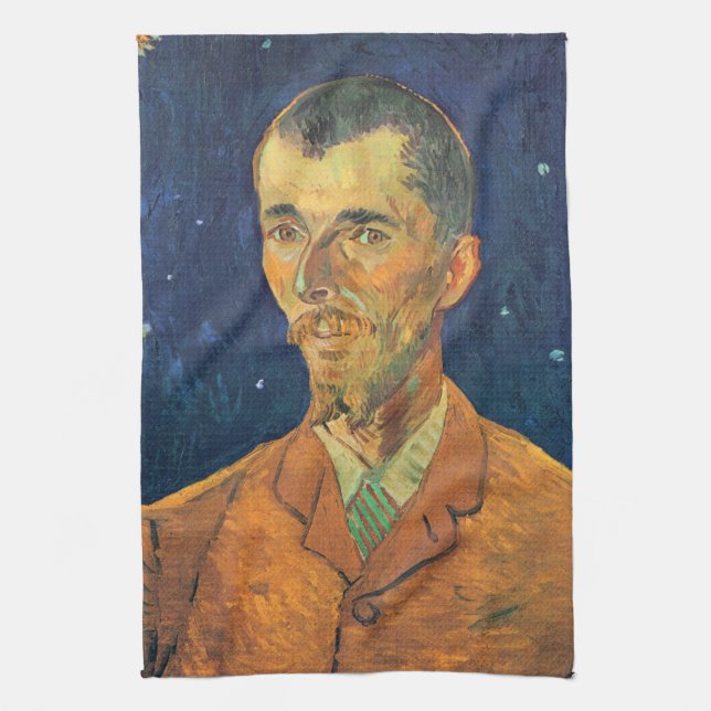 Linge De Cuisine Portrait d'Eugene Boch par Vincent van Gogh (Vertical)