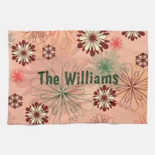 Linge De Cuisine Poser Floral Écran personnel