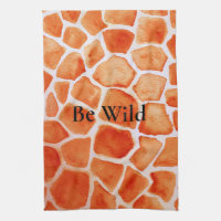 Poster de animal de la Giraffe orange