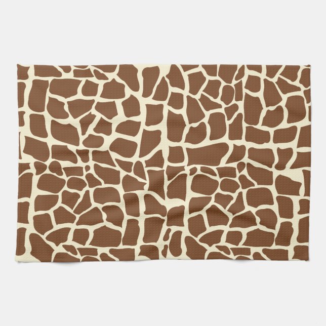 Linge De Cuisine Poster de animal motif Giraffe (Horizontal)