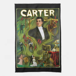 Linge De Cuisine Poster magique vintage, Carter le mystérieux