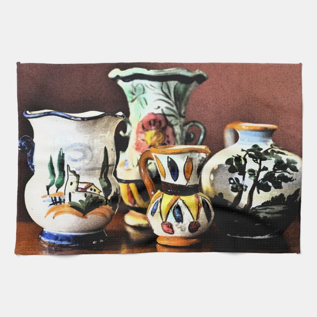 Linge De Cuisine Poterie italienne (Horizontal)