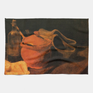Linge De Cuisine Poteries, Bouteille et Sabots par Vincent van Gogh