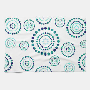 Linge De Cuisine Pots Circle Power Flowers + votre backgr.