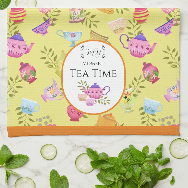 Linge De Cuisine Pots de thé et tasses Jaune (Plié)