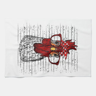 Linge De Cuisine Poulet avec bandeau de bandana et lunettes mignonn