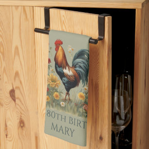Linge De Cuisine Poulet de Ferme Rustique Cuisine de Nom Personna