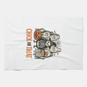 Linge De Cuisine Poulet drôle ou traiter Graphique de poulet Hallow