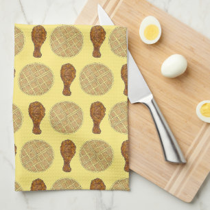 Linge De Cuisine Poulet et gaufres frits Southern Soul Food