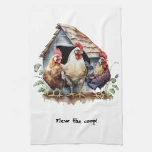 Linge De Cuisine Poulets et coq