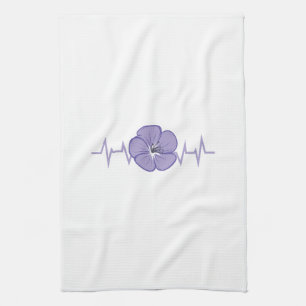 Linge De Cuisine Pouls de fleur violette