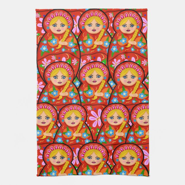 Linge De Cuisine Poupée russe d'emboîtement - Matryoshka (Vertical)