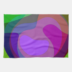 Linge De Cuisine Pourpre Et Vert 403