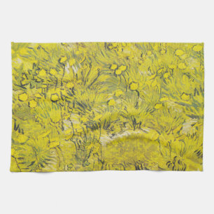 Linge De Cuisine Prairie de Van Gogh - Fleurs sauvages jaune vif