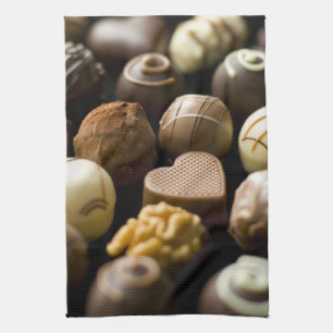 Linge De Cuisine Pralines délicieuses de chocolat