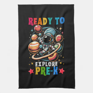 Linge De Cuisine Premier jour Enfants Bienvenue à l'école Astronaut