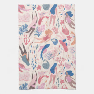 Linge De Cuisine Presque Mermaid