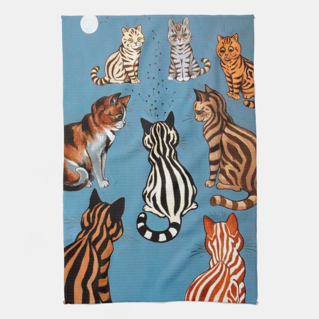 Linge De Cuisine Primadonna de la nuit, Louis Wain (Vertical)