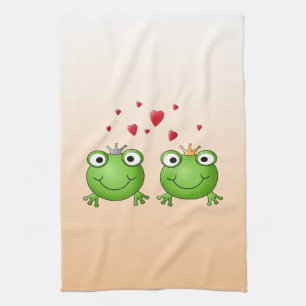 Linge De Cuisine Prince de grenouille et princesse de grenouille,