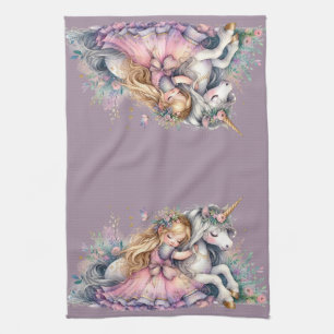 Linge De Cuisine Princesse Licorne Pastel Féerique Fantastique Lava