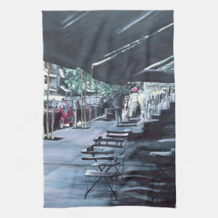 Linge De Cuisine Protégé par le soleil de mi-matinée