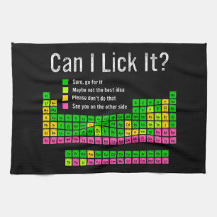 Linge De Cuisine Puis-je le Lick Table périodique Enseignant Enfant