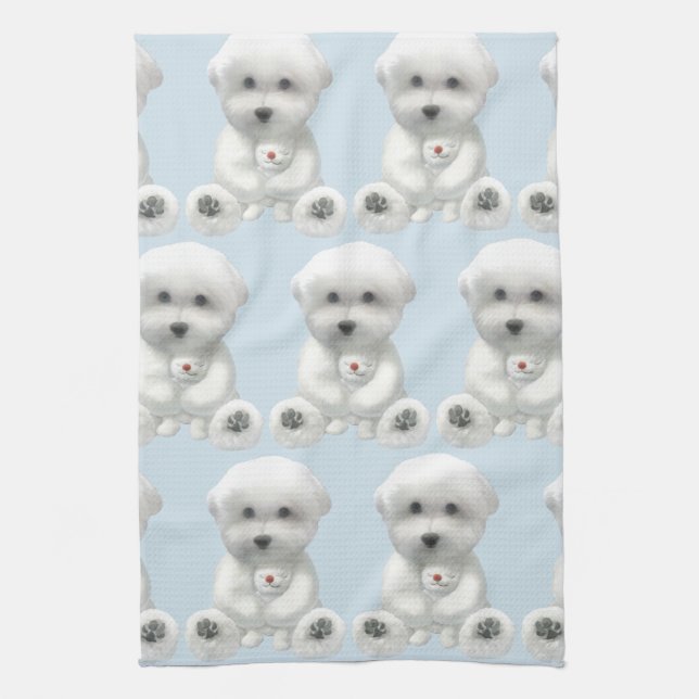 Linge De Cuisine Puppy Accroche Son Jouet (Vertical)