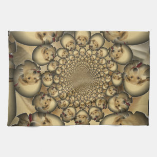 Linge De Cuisine Puppy Kaleidoscope Art Print