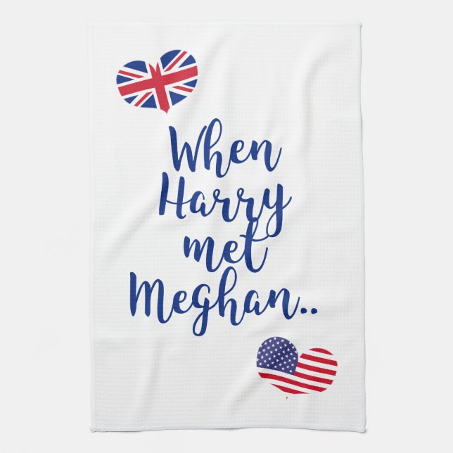 Linge De Cuisine Quand Harry a rencontré Meghan | Fun Mariage royal (Vertical)