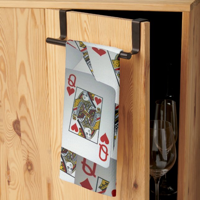 Linge De Cuisine "Queen's Gambit : Scattered Pairs of Pocket Queens (Pliage en tiers)