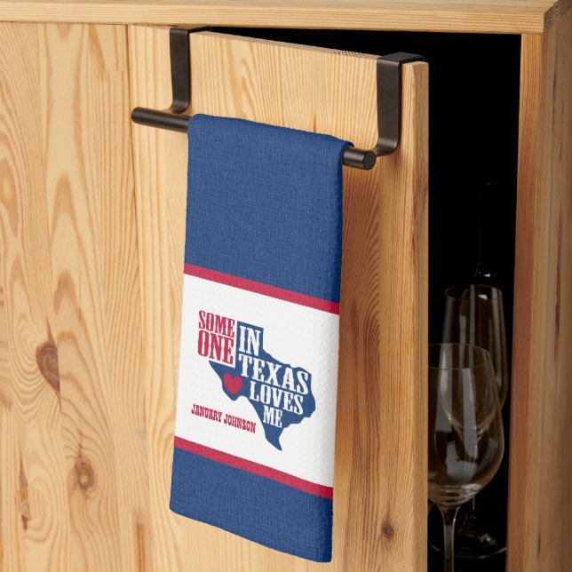 Linge De Cuisine Quelqu'un au Texas m'aime (Pliage en tiers)