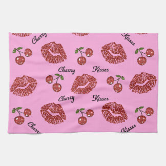 Linge De Cuisine RAB Rockabilly Cherry Kisses on Pink