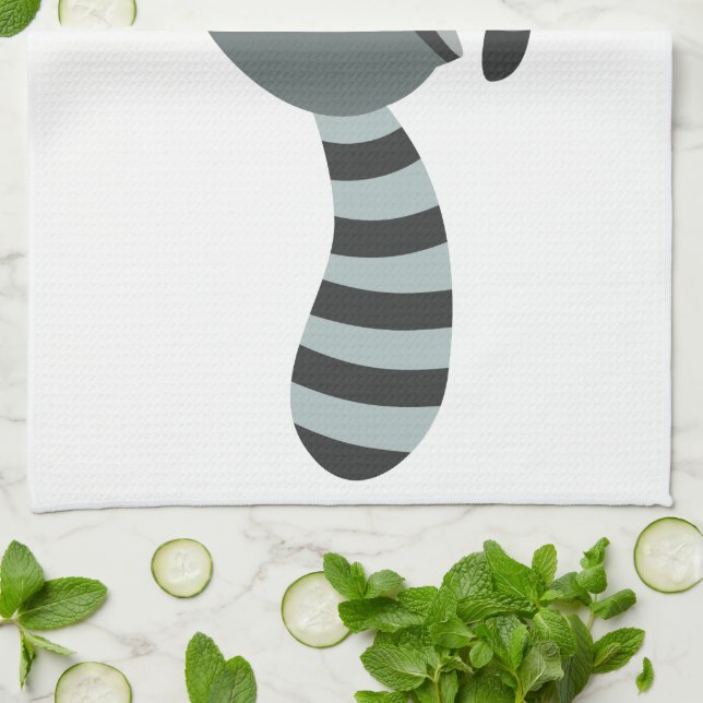 Linge De Cuisine Raccoon de dessin animé mignon (Plié)