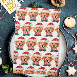 Linge De Cuisine Race de chien Retriever doré Noël