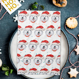 Linge De Cuisine Races de chiens Malamute d'Alaska Étoiles de Noël