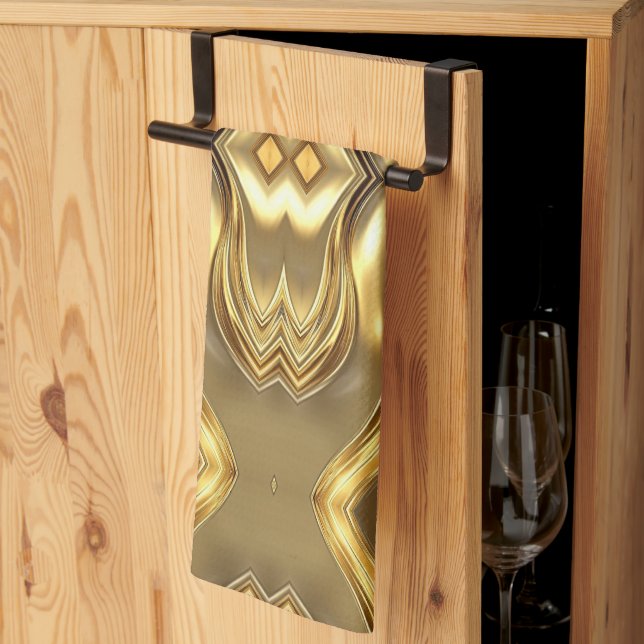 Linge De Cuisine Radiant Golden Pattern (Pliage en tiers)