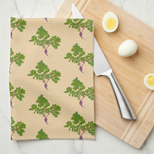 Linge De Cuisine Radis Agriculteur Navets Plantes Motif Jardinage
