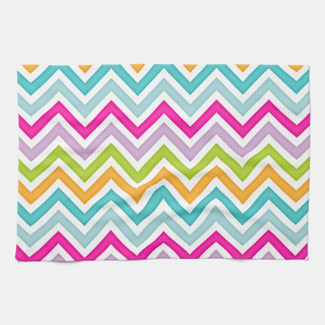Linge De Cuisine Rainbow Chevron (Horizontal)