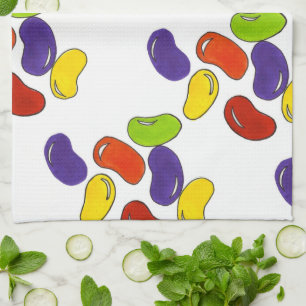 Linge De Cuisine Rainbow Jelly Bean Pâques Panier Bonbons Traitemen