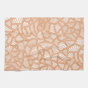 Linge De Cuisine Random Leaf Mosaic