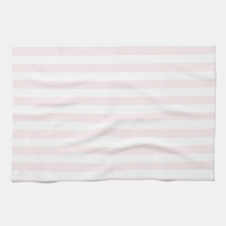 Linge De Cuisine Rayures minces - blanches et pâles - rose
