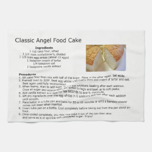 Linge De Cuisine Recette classique de gâteau alimentaire Angel