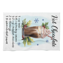 Recette de chocolat chaud Conception de recettes d